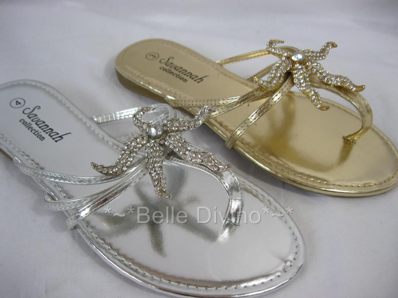 gold sparkly flip flops