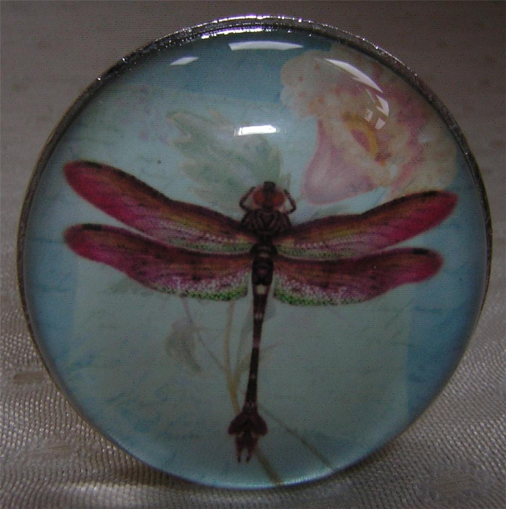 cupboard Cupboard knobs Glass  vintage Handle   uk Door Knob Vintage Antiqe glass Drawer Style Dragonfly