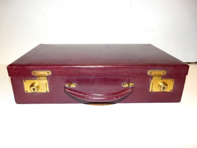 Vintage Leather Writing Case/Small Briefcase, Asprey, London, with