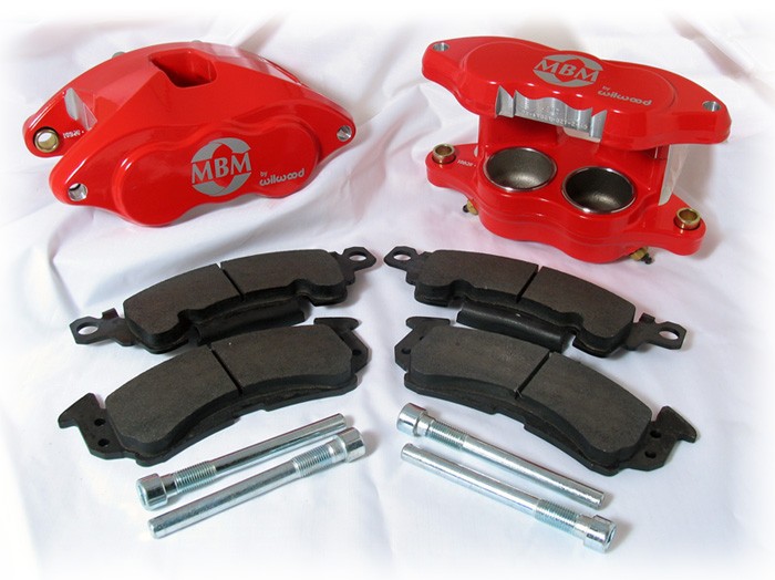 WILWOOD RED D52 Caliper Kit/ Pads, Pins Dual Piston Aluminum Calipers