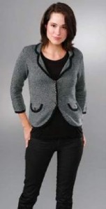 nwt joie carlynn shrunken blazer sweater m 328