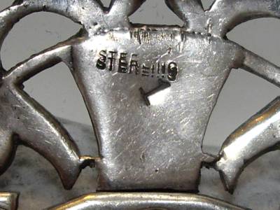 Antique Art Deco Sterling Silver Marcasite Floral Basket Pin Brooch | eBay