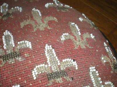 images of antique bead tapistry victorian fluer de lis gout stool ebay wallpaper