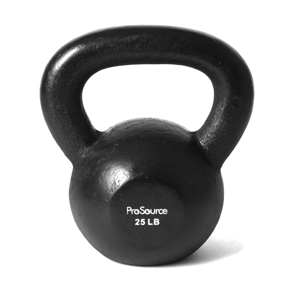 New ProSource Solid Cast Iron 15 25 35 45 lb Kettlebells Dumbbells