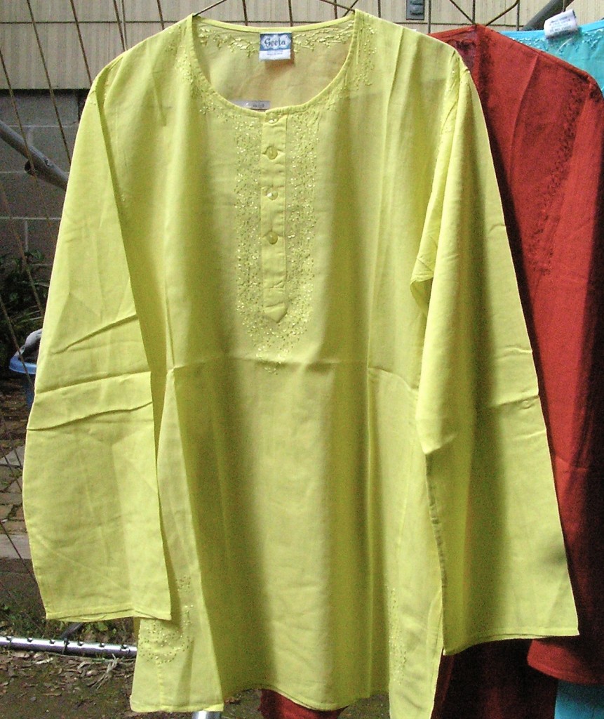 VOILE Cotton KURTA Geeta Indian Shirt top Hippie COLORS | eBay