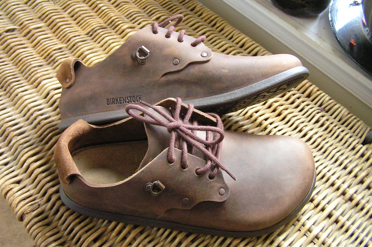 BIRKENSTOCK ALABAMA Leather Oxford Men's Shoes BROWN