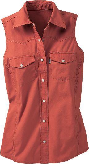 womens sleeveless western shirts