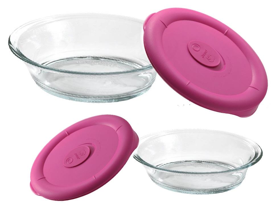 PyrexStorageDELUXE323or12CupOVALDISHPINKorBLUEVentCoverNEW