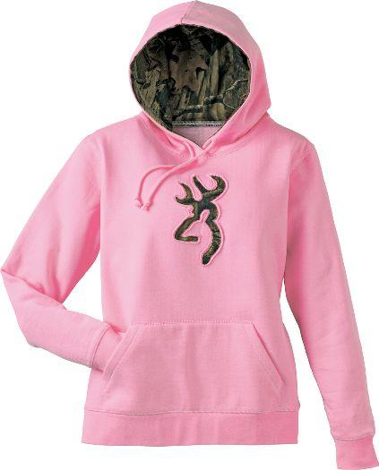 Pink browning hoodie