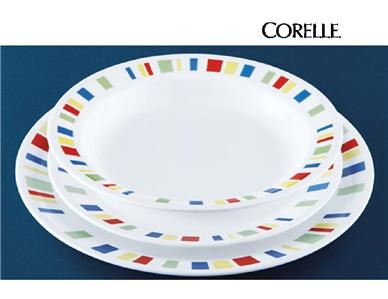 12-pc Corelle MEMPHIS DINNERWARE SET Dinner Lunch PLATES 15-oz Rimmed BOWLS *New | eBay