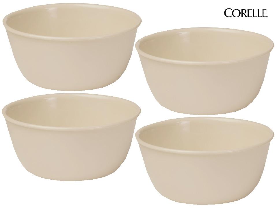 4 Corelle Sandstone 28 oz Soup Cereal Bowls Neutral Beige Tan 6 1 4" x