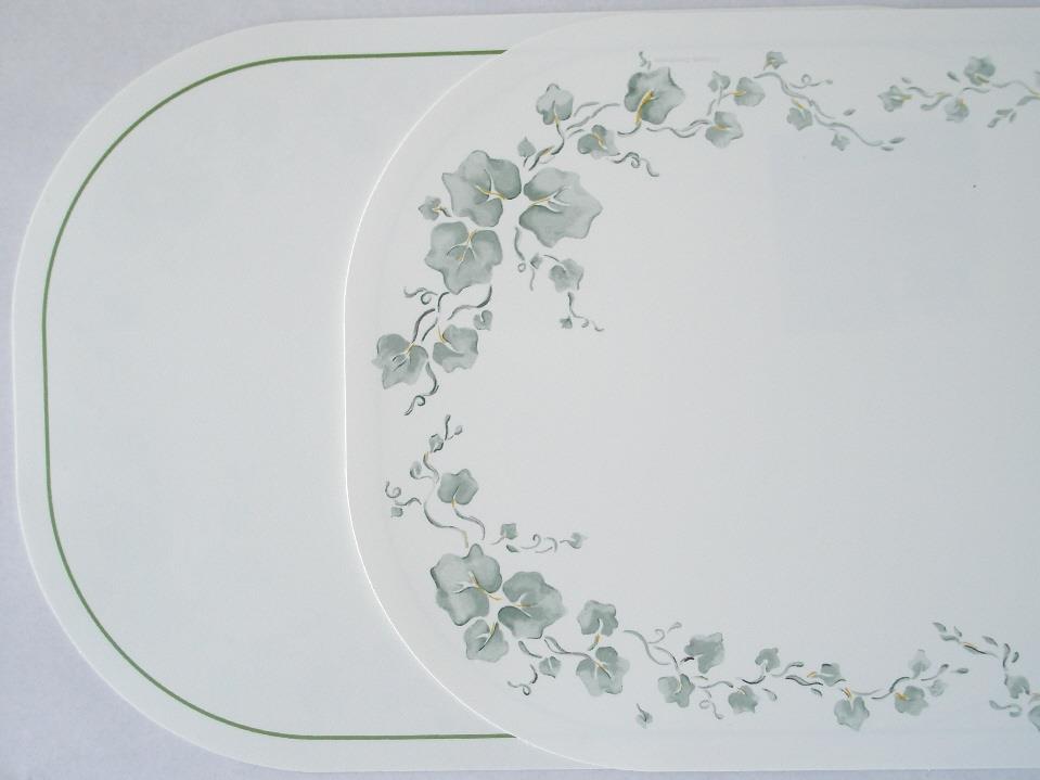 6 CORELLE Reversible Kitchen PLACEMATS Flmbsy Vinyl Microban *CHOICE of