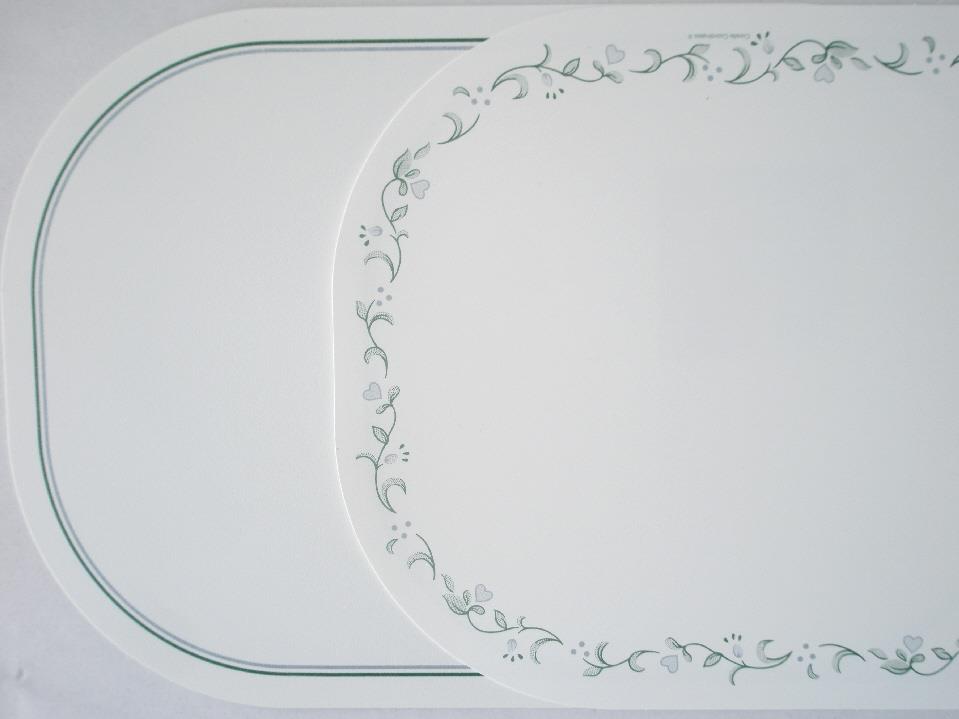 6 CORELLE Reversible Kitchen PLACEMATS Flmbsy Vinyl Microban *CHOICE of