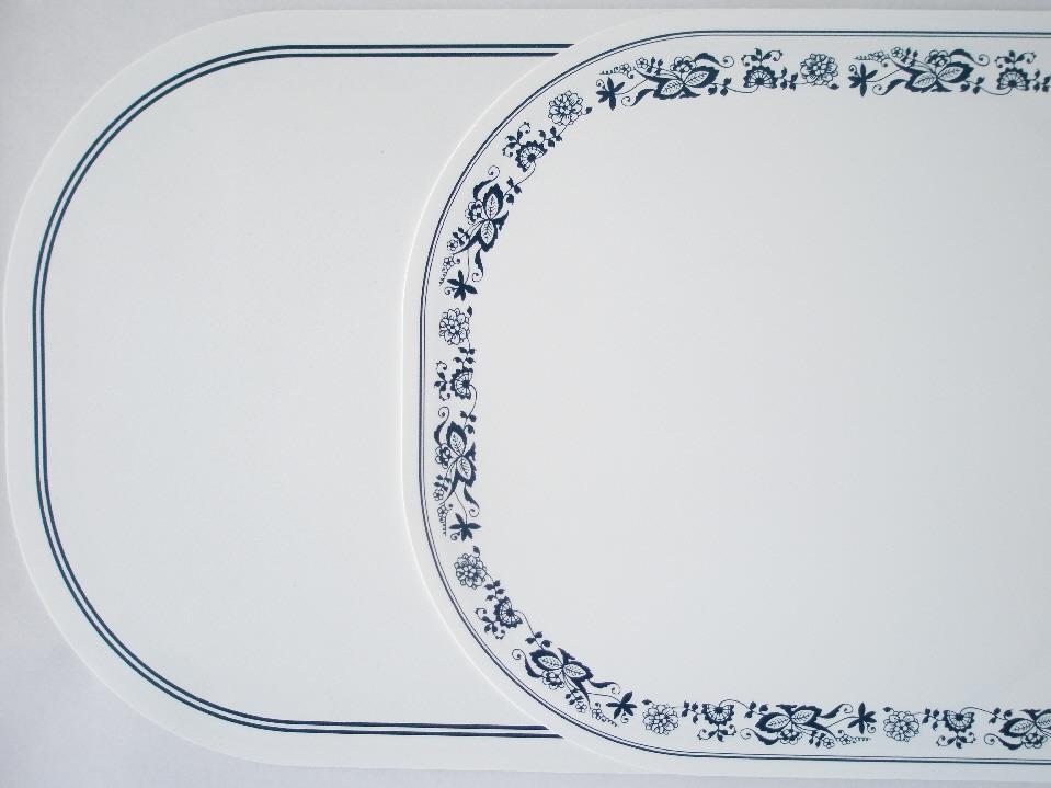 6 CORELLE Reversible Kitchen PLACEMATS Flmbsy Vinyl Microban *CHOICE of