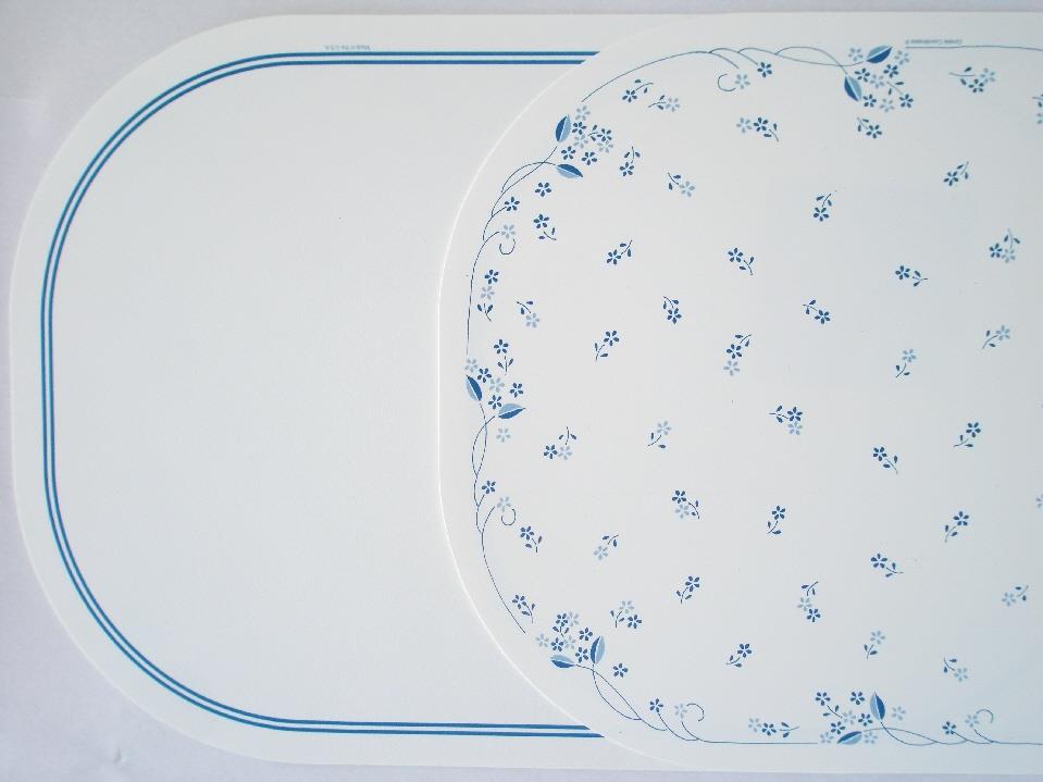 6 CORELLE Reversible Kitchen PLACEMATS Flmbsy Vinyl Microban *CHOICE of