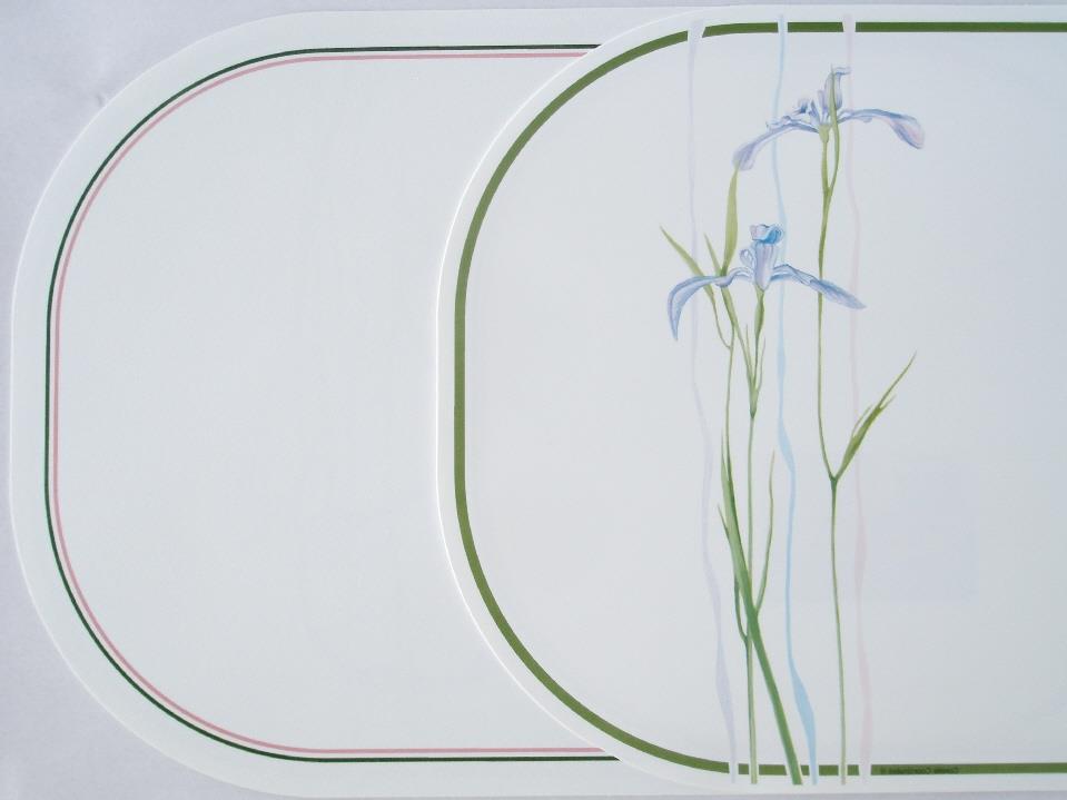 6 CORELLE Reversible Kitchen PLACEMATS Flmbsy Vinyl Microban *CHOICE of