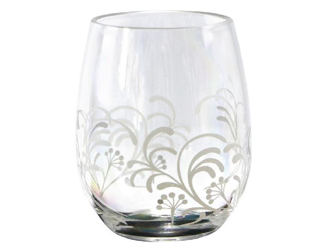4 CORELLE 16oz STEMLESS WINE GLASS "Acrylic" Beverage Drinkware