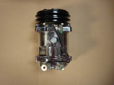 Distributor  Compressor Parts on Chrome V Belt 508 Ac Air Conditioning Compressor 134a Street Rod Hot
