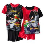 Marvel-Batman-Robin-Lego-Minifig-Pajamas-Set-Shorts-Shirt-2-Piece-5-6-8-10-NEW