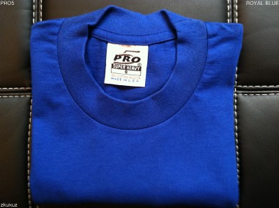 1 NEW PRO 5 PRO5 T-SHIRT SUPER HEAVY WEIGHT COLOR BLANK PLAIN TEE LT