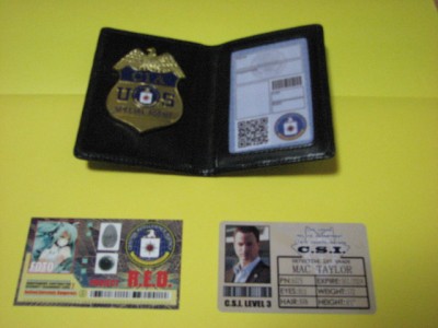 CIA Wallet & Badge New Blank ID Type + 2 gift cards | eBay
