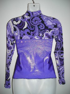 purple western pleasure show shirt