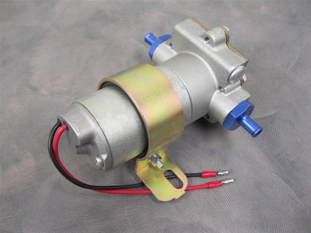 High Flow Performance 130 GPH Electric Fuel Pump Universal 3 8" Blue