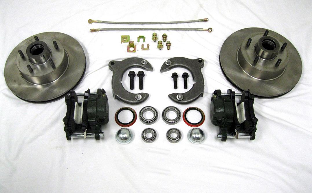 MUSTANG II 2 FRONT DISC BRAKE KIT + 11" PLAIN FORD ROTORS NO SPINDLES