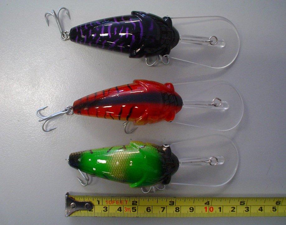 3 COD Yellowbelly Lures Brand NEW Fishing Lures Frog Style With VMC