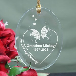 personalized memorial christmas ornament engraved in personalized memorial christmas ornament engraved in