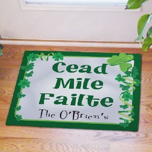 Cead Mile Failte Doormat personalized family name doormat blessing Cead Mile Failte Doormat personalized family name doormat blessing