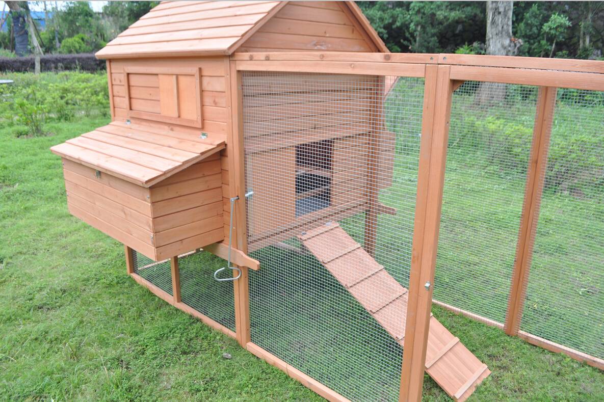 Huge 12' Chicken Coop Running Cage Backyard Poultry Hen House Bantam