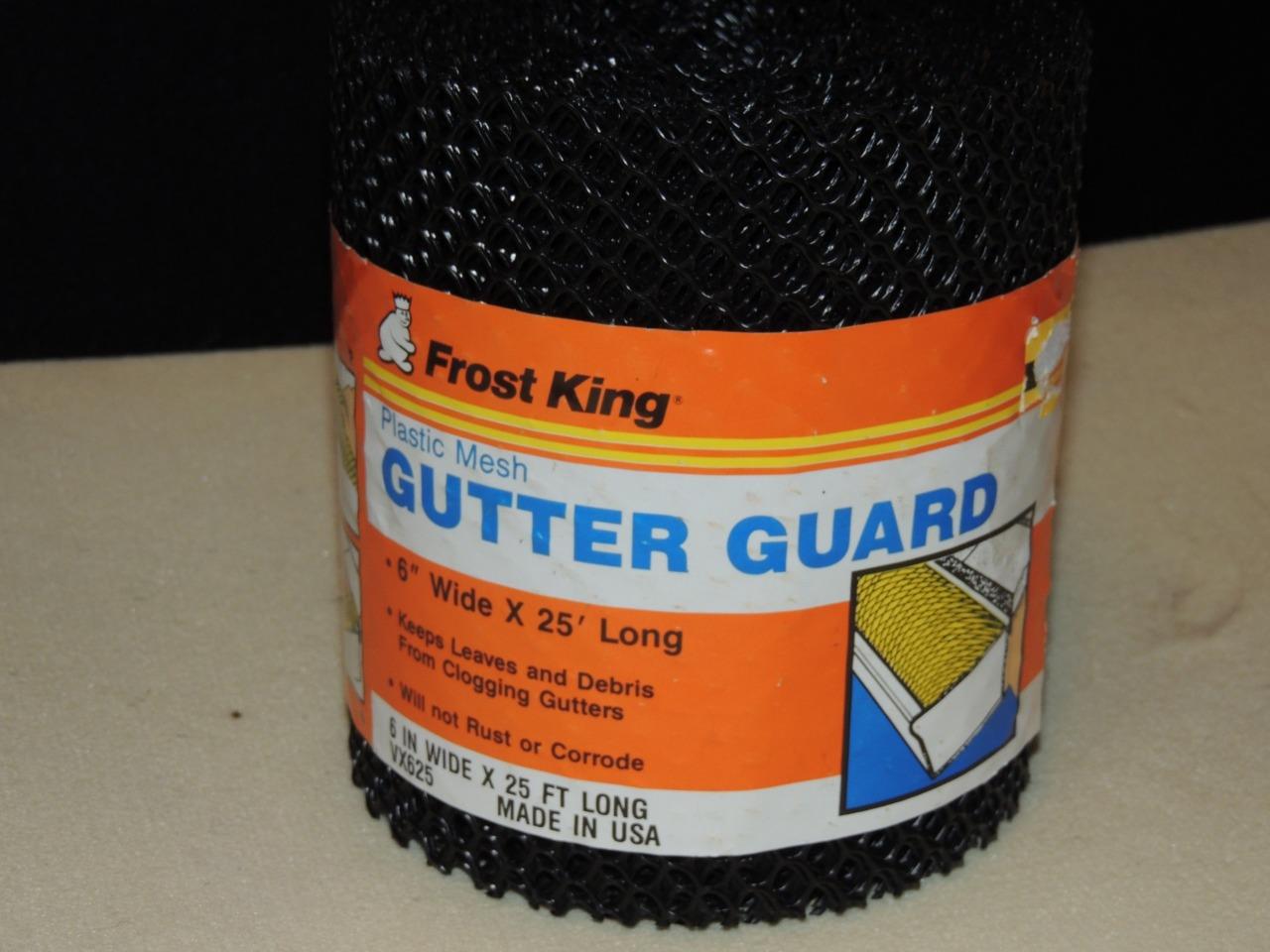 Thermwell Frost King Black Plastic Mesh Easy to Install Gutter Guard 6