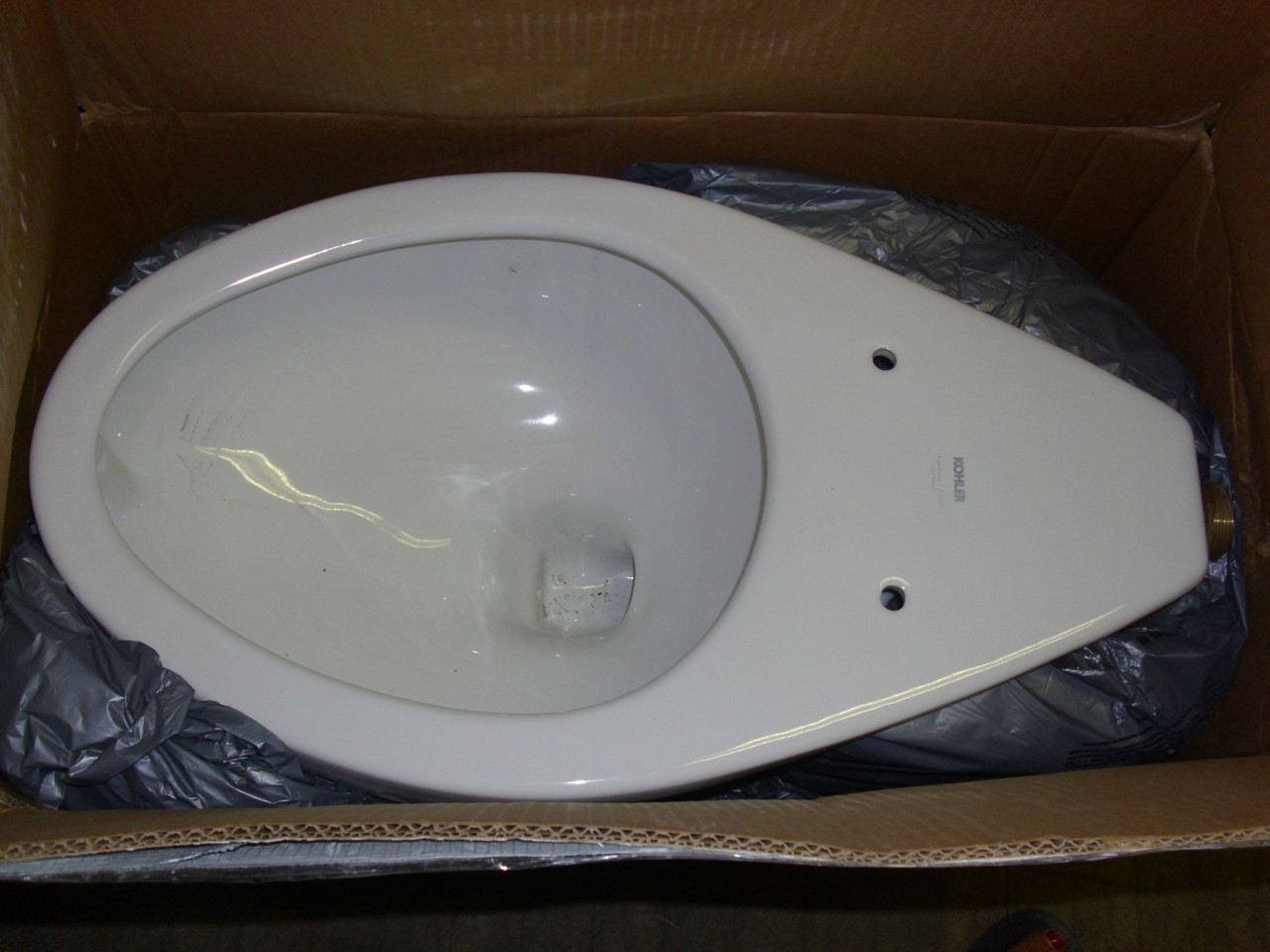 Kohler K430147 Highcrest Elongated Toilet Bowl Rear Spud Commercial