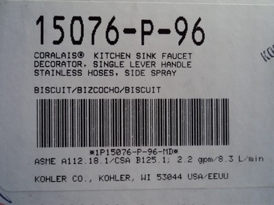 Kohler Sink Faucets on Kohler K 15076 Coralais Kitchen Sink Faucet Blemished Ebay