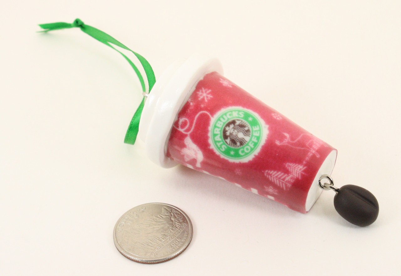 starbucks coffee cup christmas ornament kitsch mto latte starbucks coffee cup christmas ornament kitsch mto latte