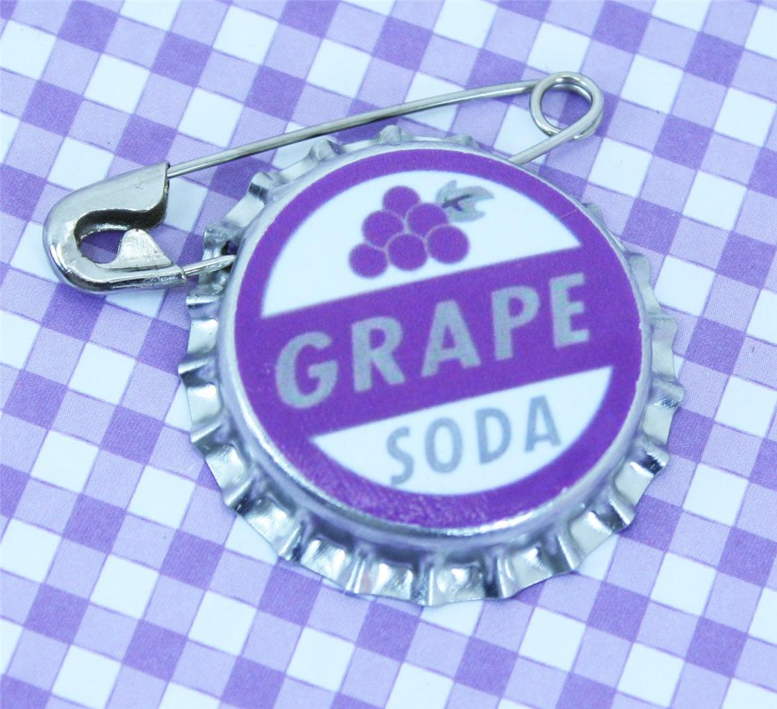 Disney Pixar's Up Grape Soda Cap Pin Badge DARK PURPLE Ellie Wilderness