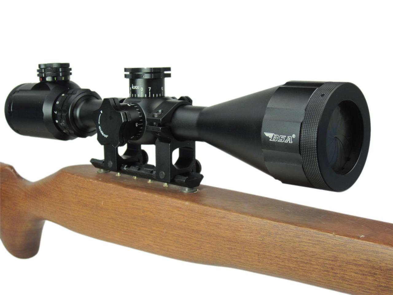Original BSA STS 416x44 IR Optic Stealth Tactical Scope Illuminated