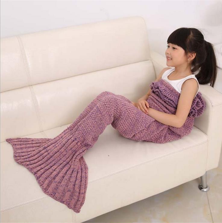 Gehäkelte Mermaid SchwanzSofaDecke Cocoon Knit Gehäkelte Mermaid SchwanzSofaDecke Cocoon Knit