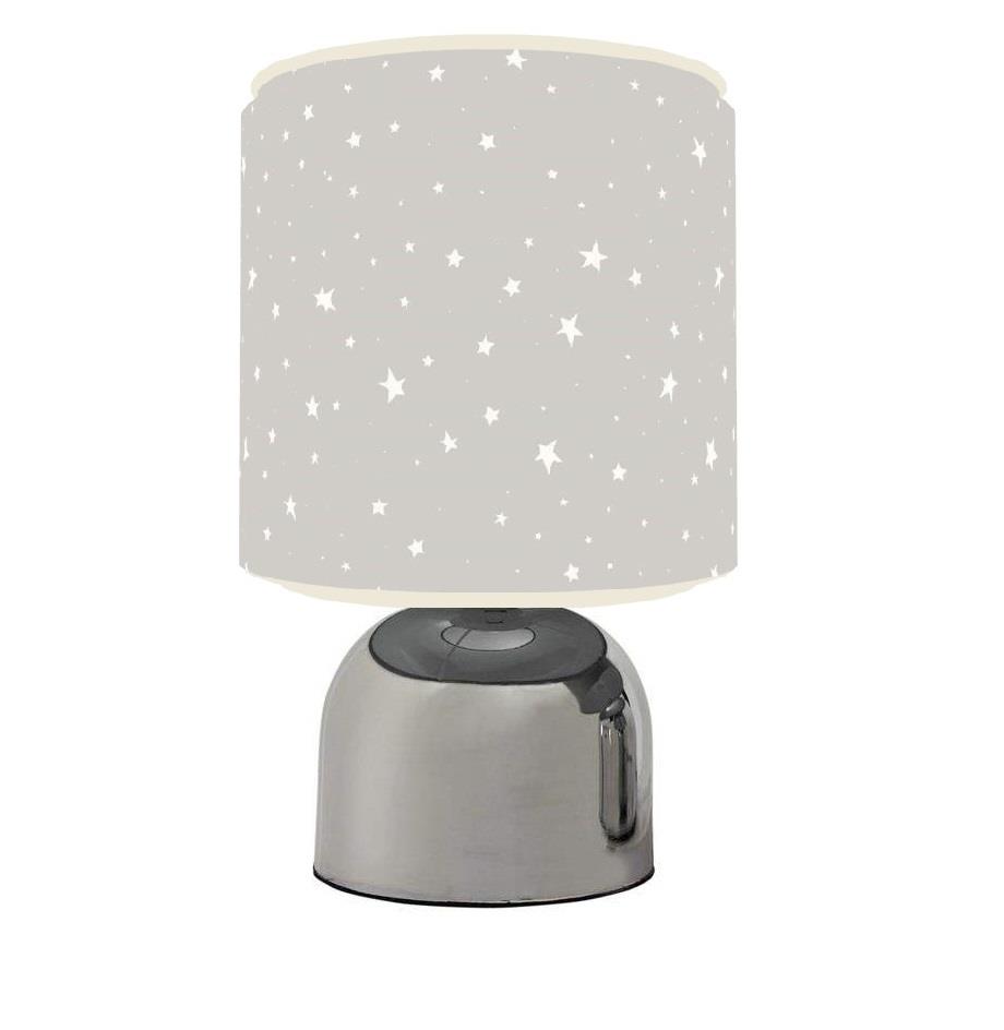 Starry Night Star Design Touch Table Bedside Lamp Nursery Grey Starry Night Star Design Touch Table Bedside Lamp