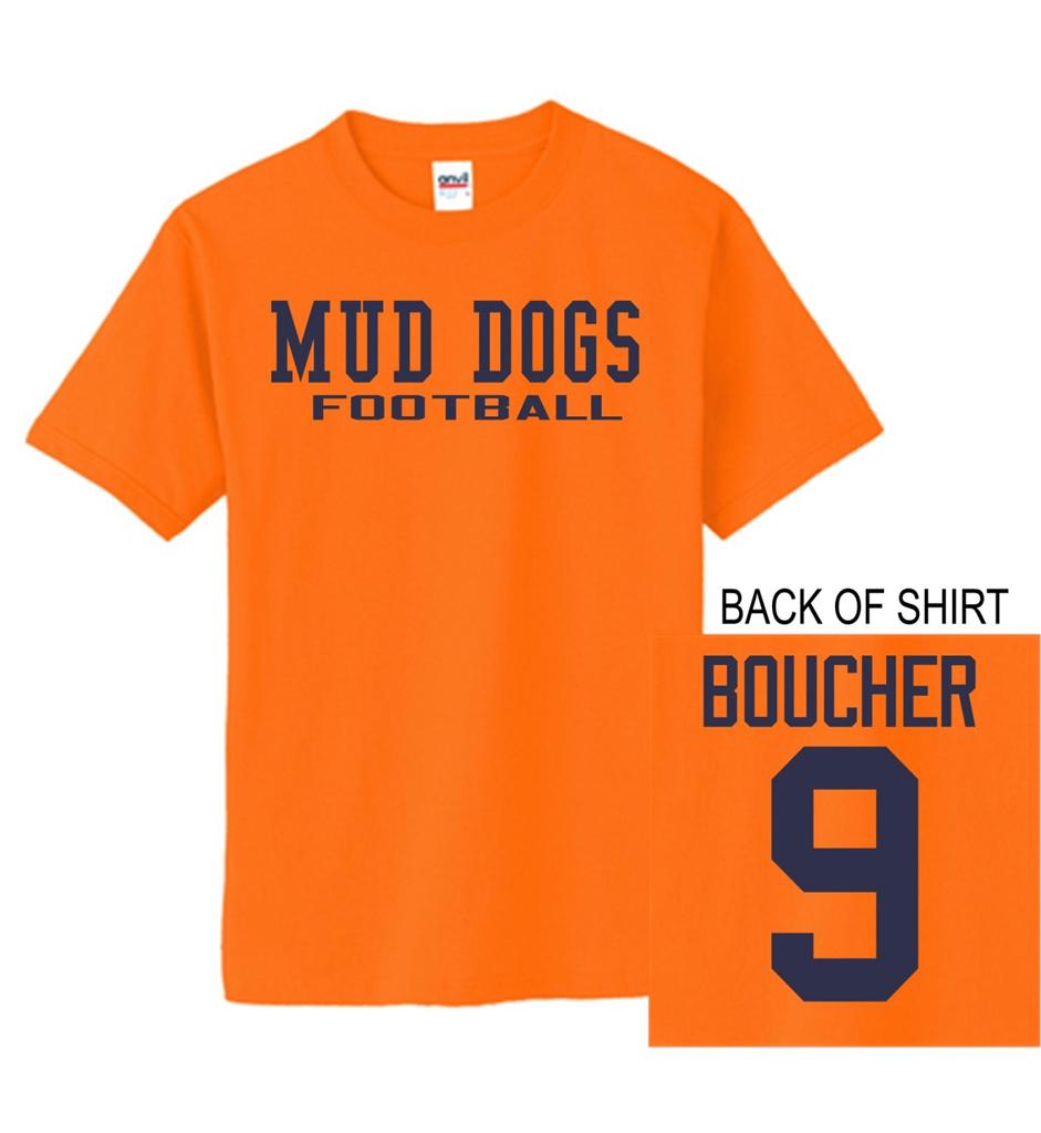 Bobby Boucher 9 Orange Mud Dogs Jersey T Shirt The Waterboy Custom eBay