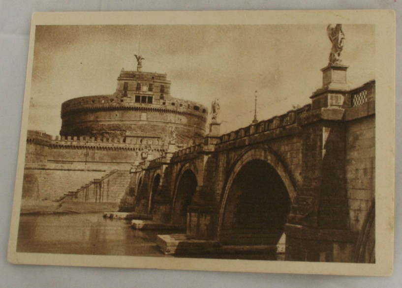 vintage postcard, sepia tone, sepia, brown tone,Rome, Italy