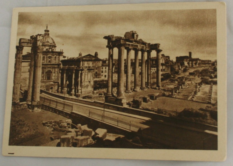 vintage postcard, sepia tone, sepia, brown tone,Rome, Italy