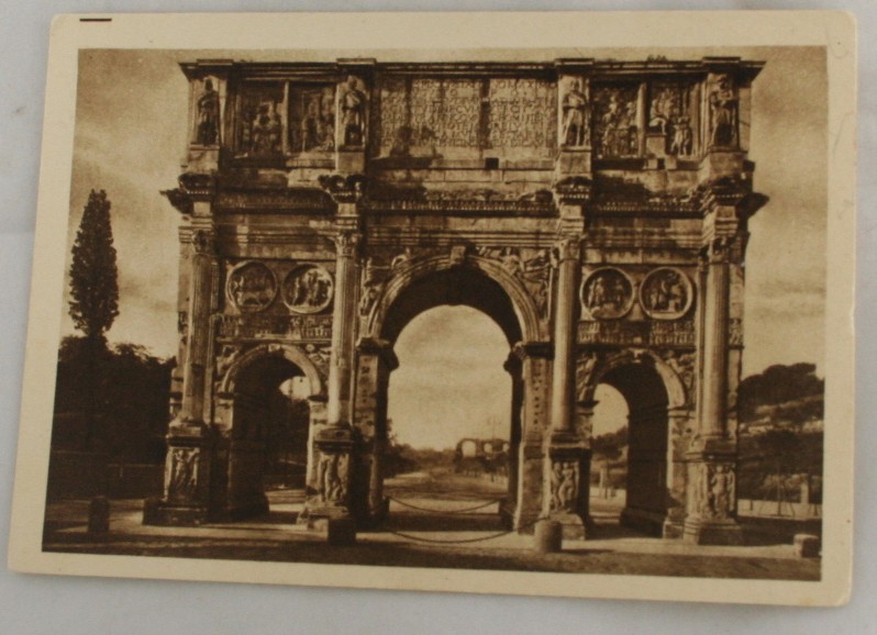 vintage postcard, sepia tone, sepia, brown tone,Rome, Italy