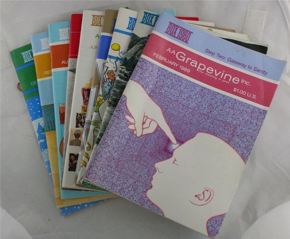 vintage magazines, AA Grapevine, 1989
