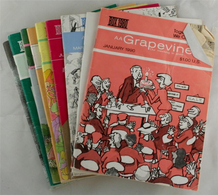 vintage magazines, AA Grapevine, 1990