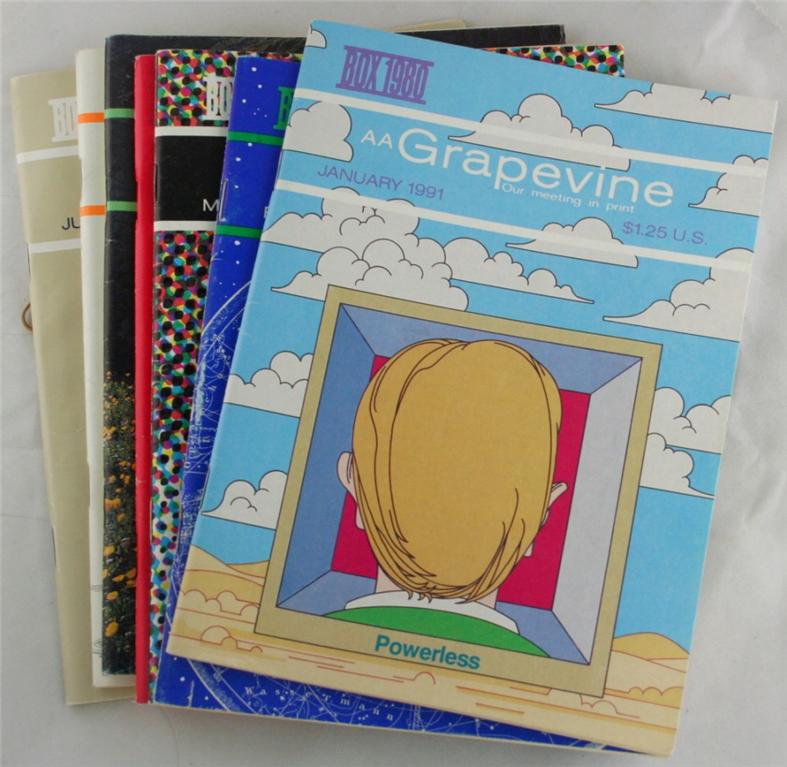 vintage magazines, AA Grapevine, 1991