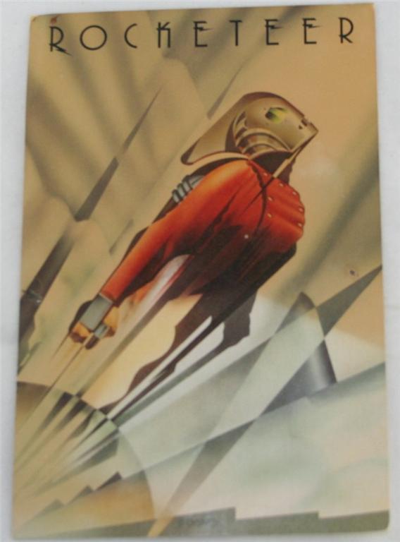 vintage postcard,movie memoribilia, The Rocketeer,Disney