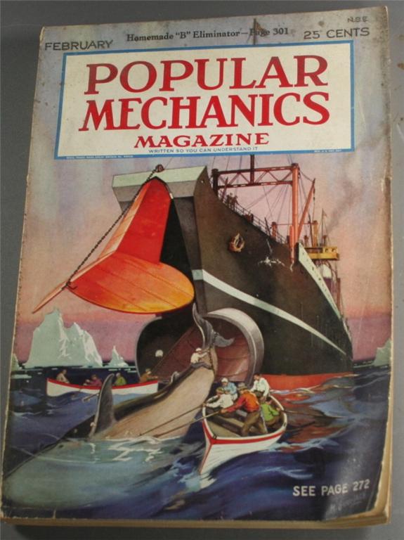 vintage magazine, back issue, Popular Mechanics,February, 1927