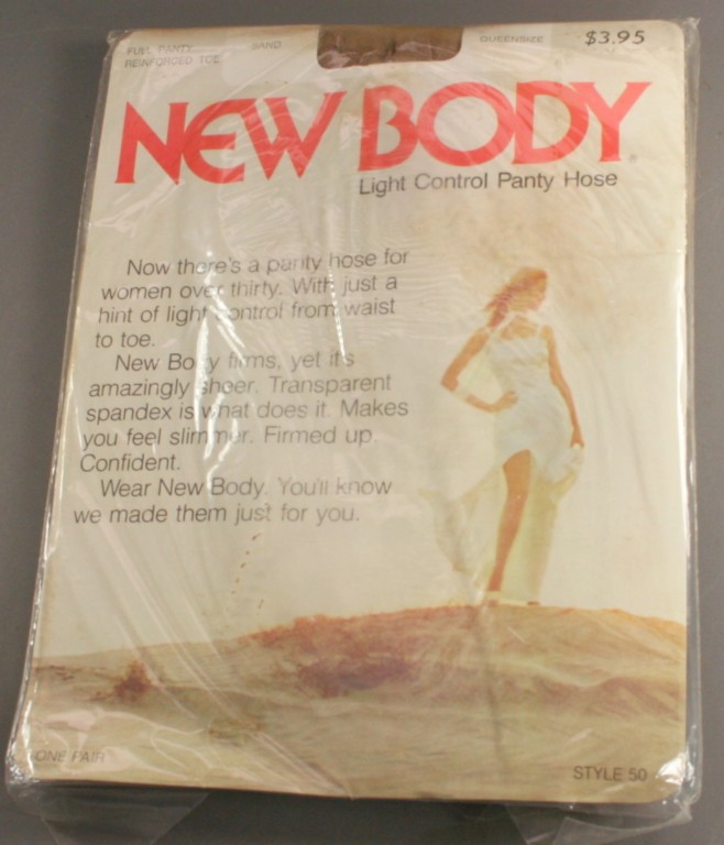 vintage nylons,pantyhose,60s,plus,large,queen,support, reinforced toe